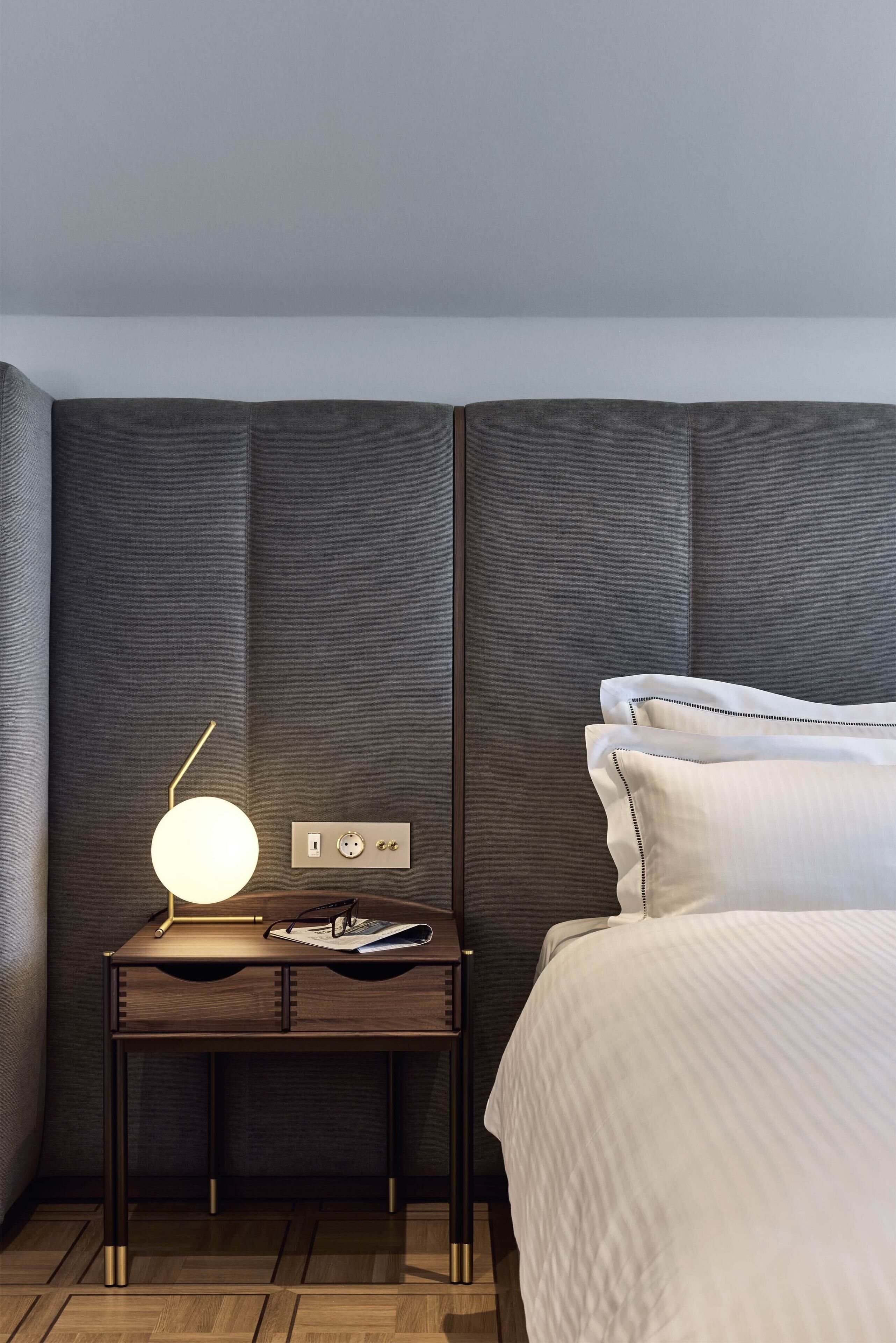 Italienske Frette-laken, sengetøy av topp kvalitet og minibar