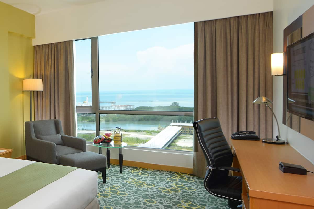 standard room, 2 single beds, club lounge access, sea view | 1 bedroom, minibar, in-room safe, desk
