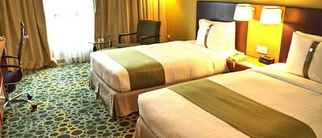 Minibar, in-room safe, desk, blackout curtains