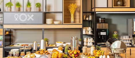 Frukostbuffé varje dag mot avgift