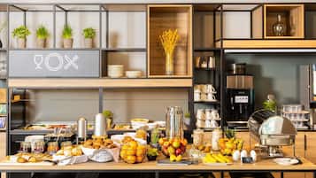 Daily buffet breakfast (EUR 18 per person)