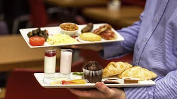 Daily buffet breakfast for a fee
