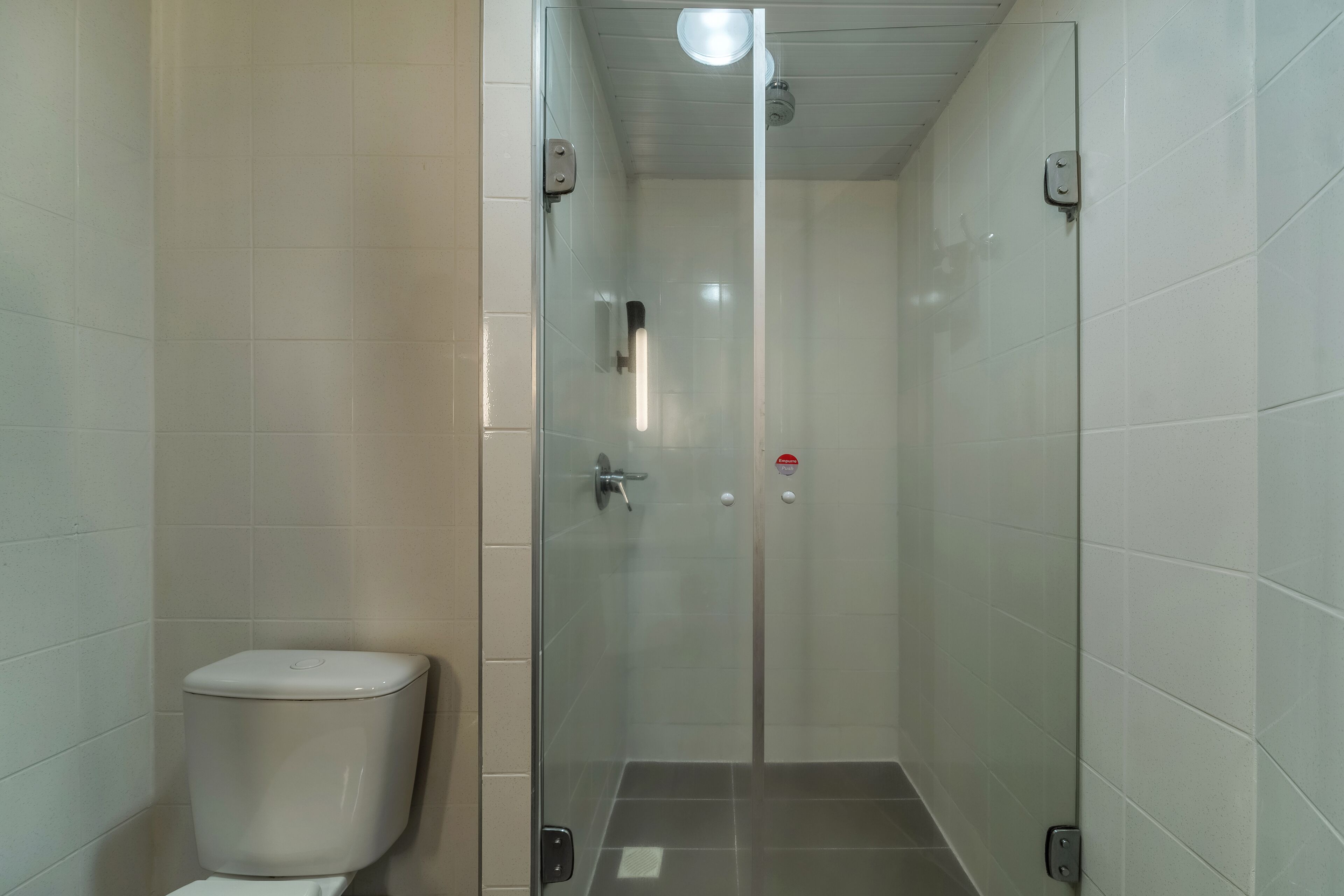 shower, eco-friendly toiletries, towels