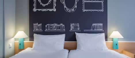 Habitación estándar con 2 camas individuales, 2 camas individuales | Ropa de cama de alta calidad y camas con efecto memoria