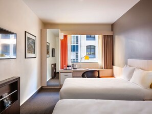 Standard Double Room, 2 Double Beds | 1 bedroom, desk, iron/ironing board, free cribs/infant beds