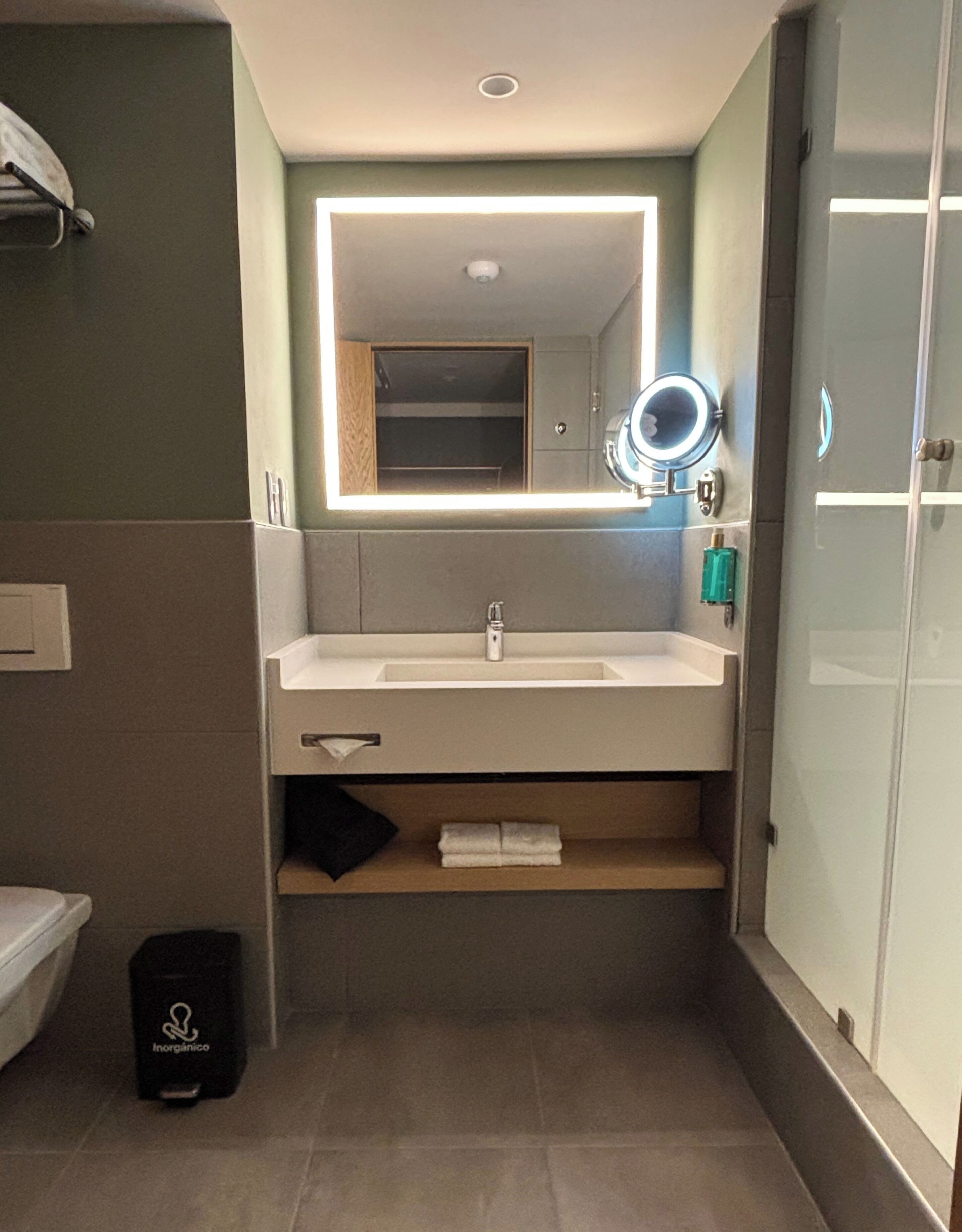 superior room, 1 king bed | bathroom | eco-friendly toiletries, hair dryer, towels