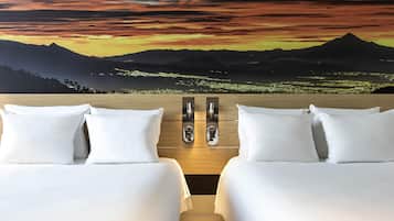 Executive Double Room, 2 Double Beds | In-room safe, desk, blackout curtains, soundproofing