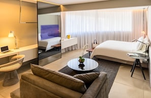 Minibar, in-room safe, desk, blackout curtains