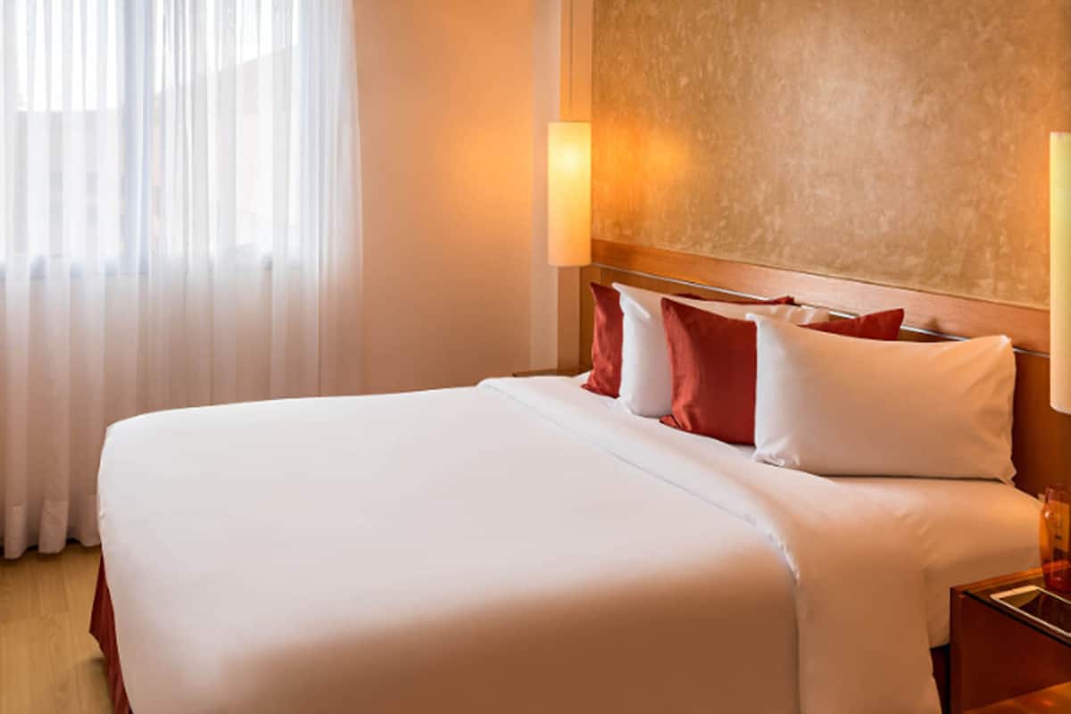 Minibar, in-room safe, desk, blackout curtains