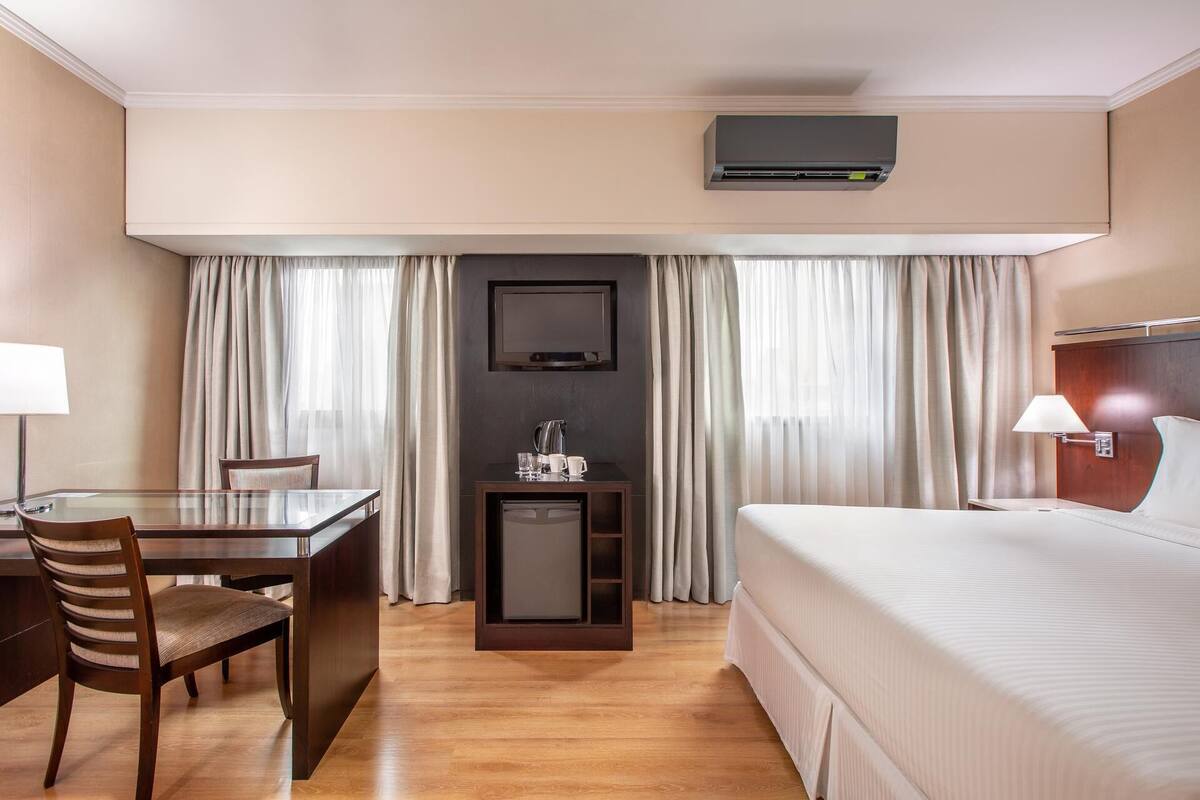 Minibar (some free items), in-room safe, desk, laptop workspace