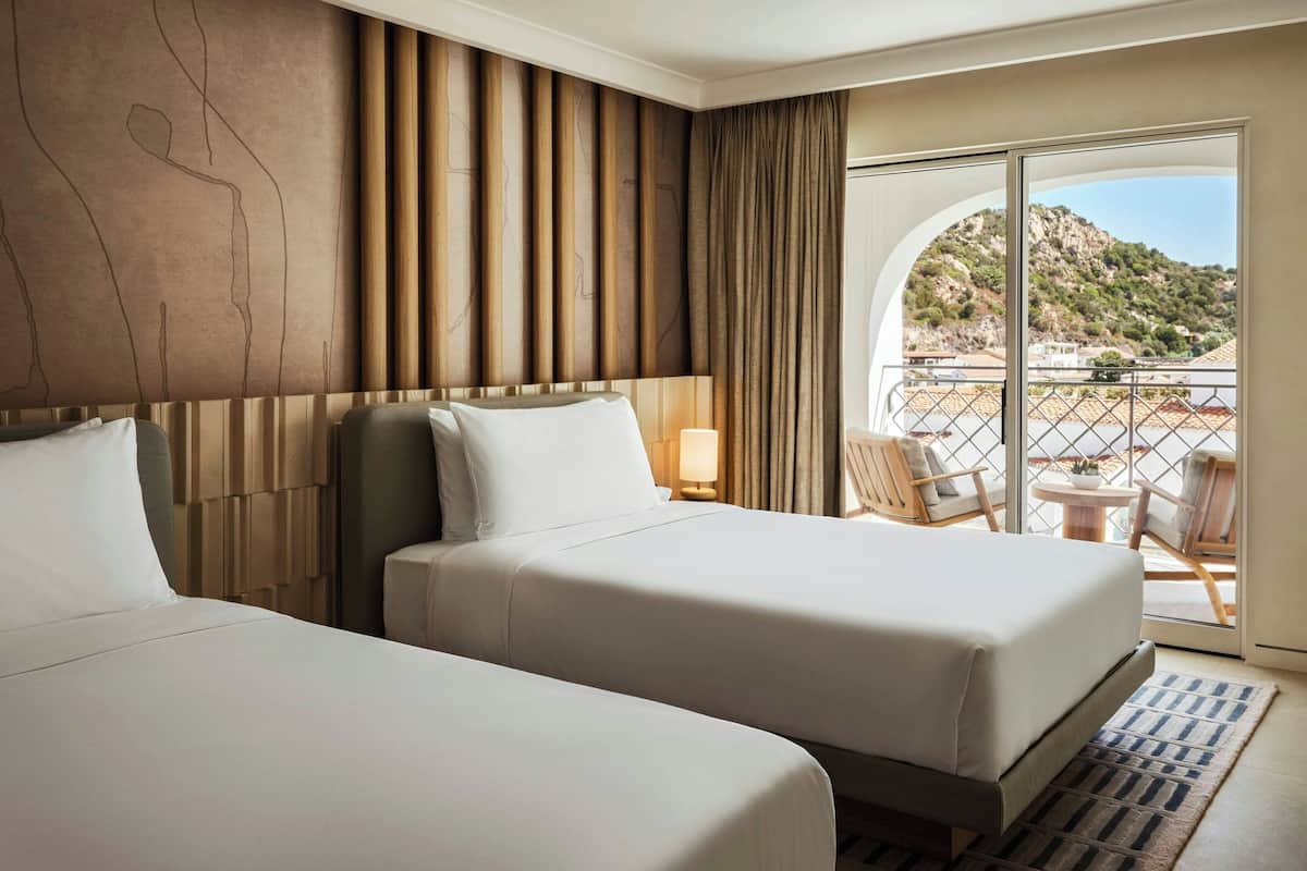 Premier Room, 2 Double Beds, Balcony | Premium bedding, minibar, in-room safe, blackout drapes