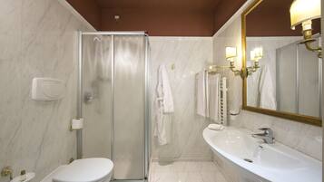 Free toiletries, hair dryer, slippers, bidet