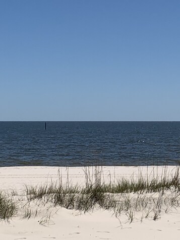 Vue sur la plage ou l’océan