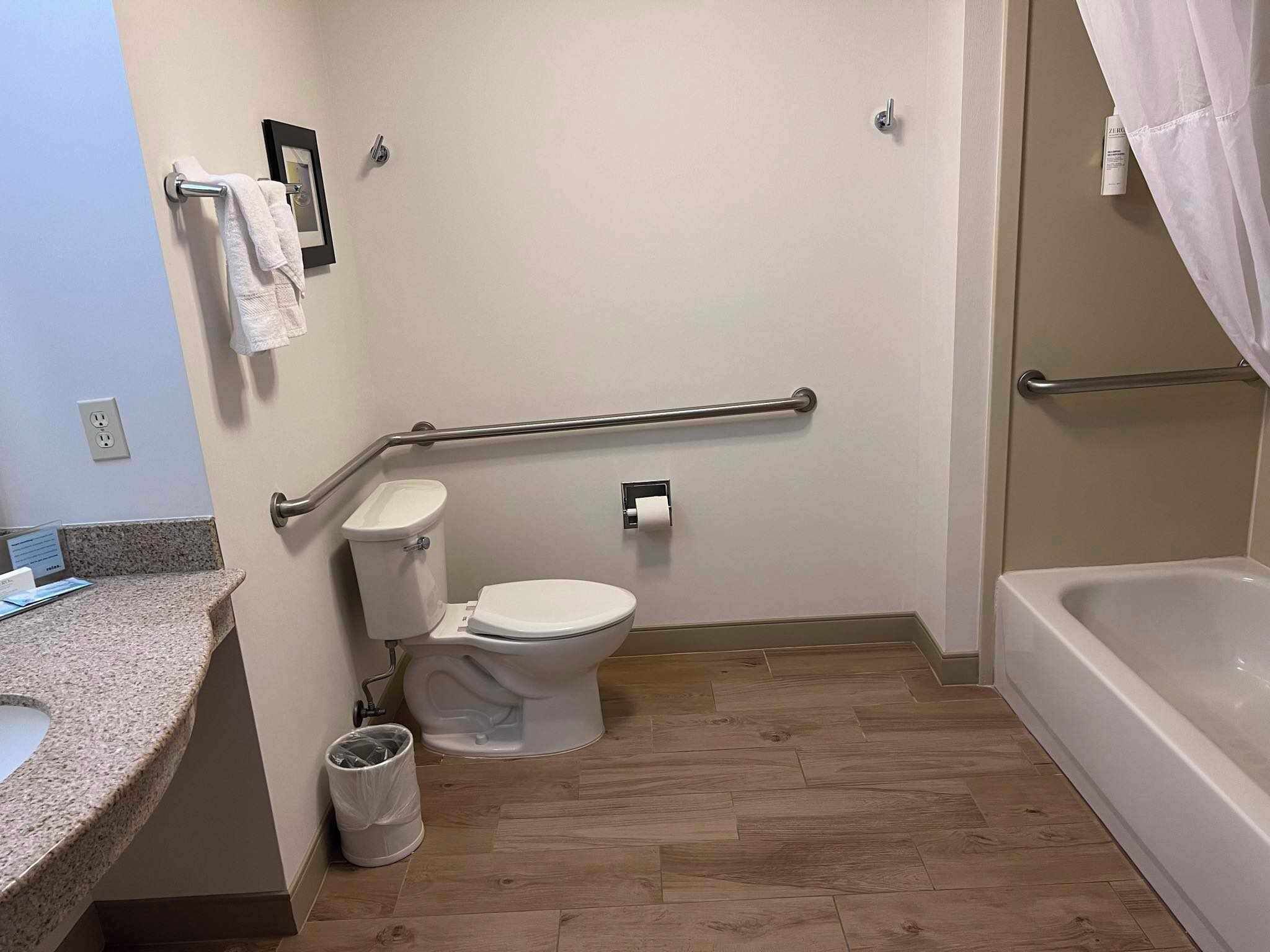 standard room, accessible | bathroom | hair dryer, towels