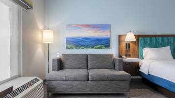 Seprai antialergi, brankas, meja kerja, dan tirai kedap cahaya