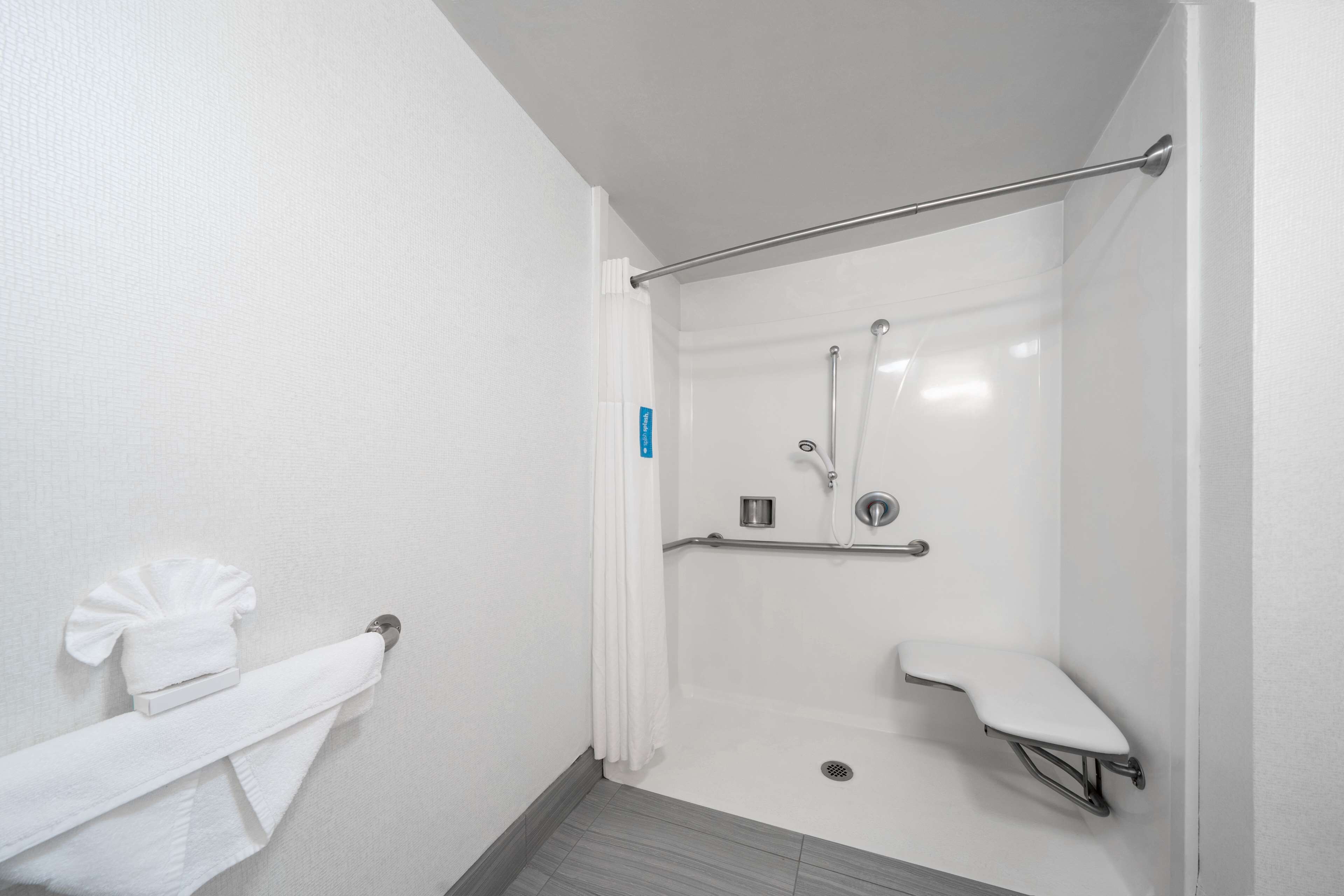 room, 2 queen beds, accessible, non smoking | bathroom shower