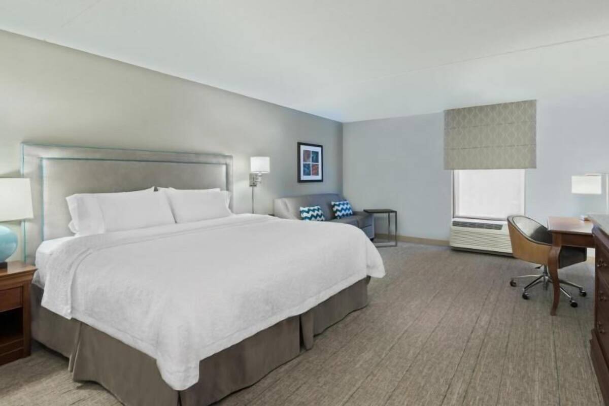In-room safe, desk, blackout curtains, iron/ironing board