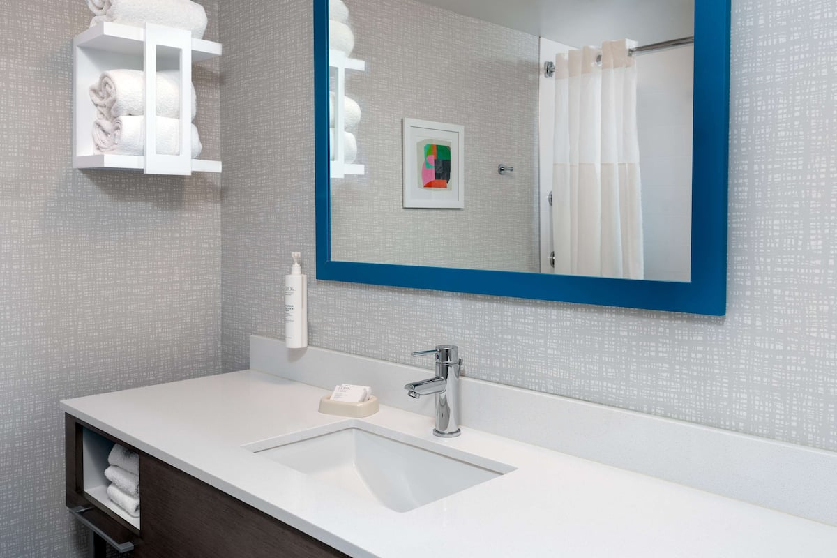 standard room, 2 double beds, non smoking | in-room safe, desk, blackout curtains, iron/ironing board