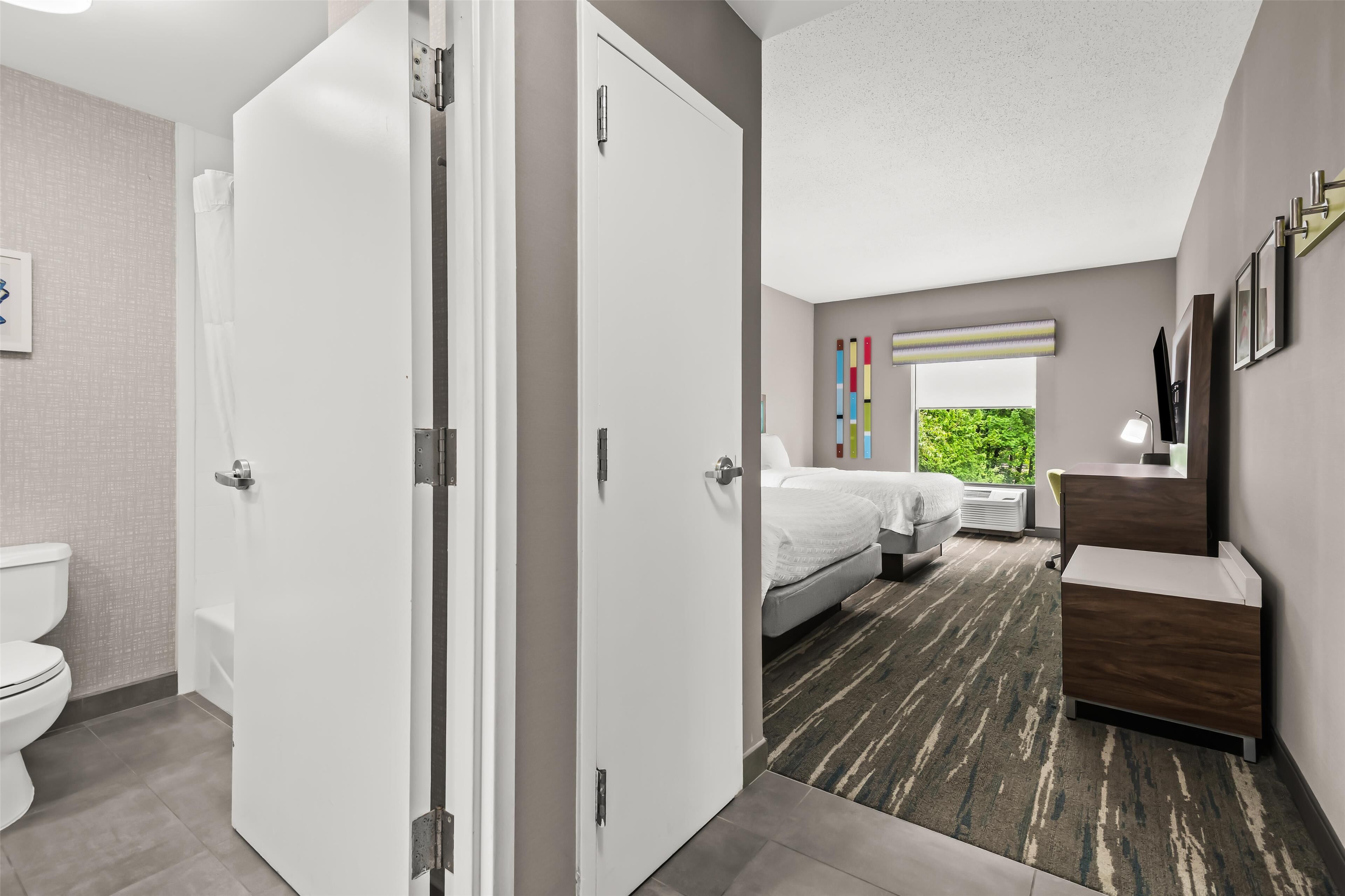 two queen beds non smoking | premium bedding, pillow-top beds, in-room safe, desk