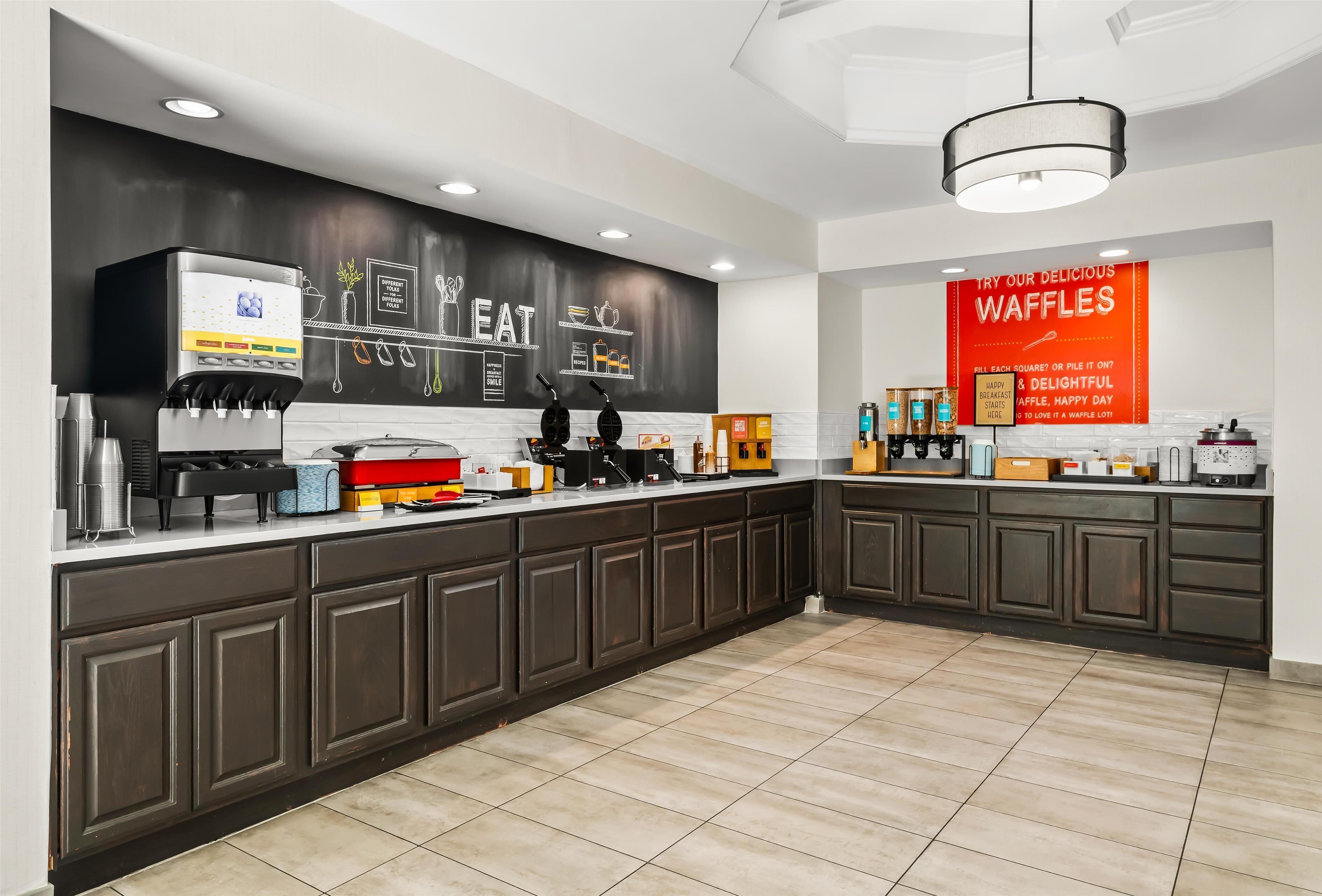 free daily self-service breakfast