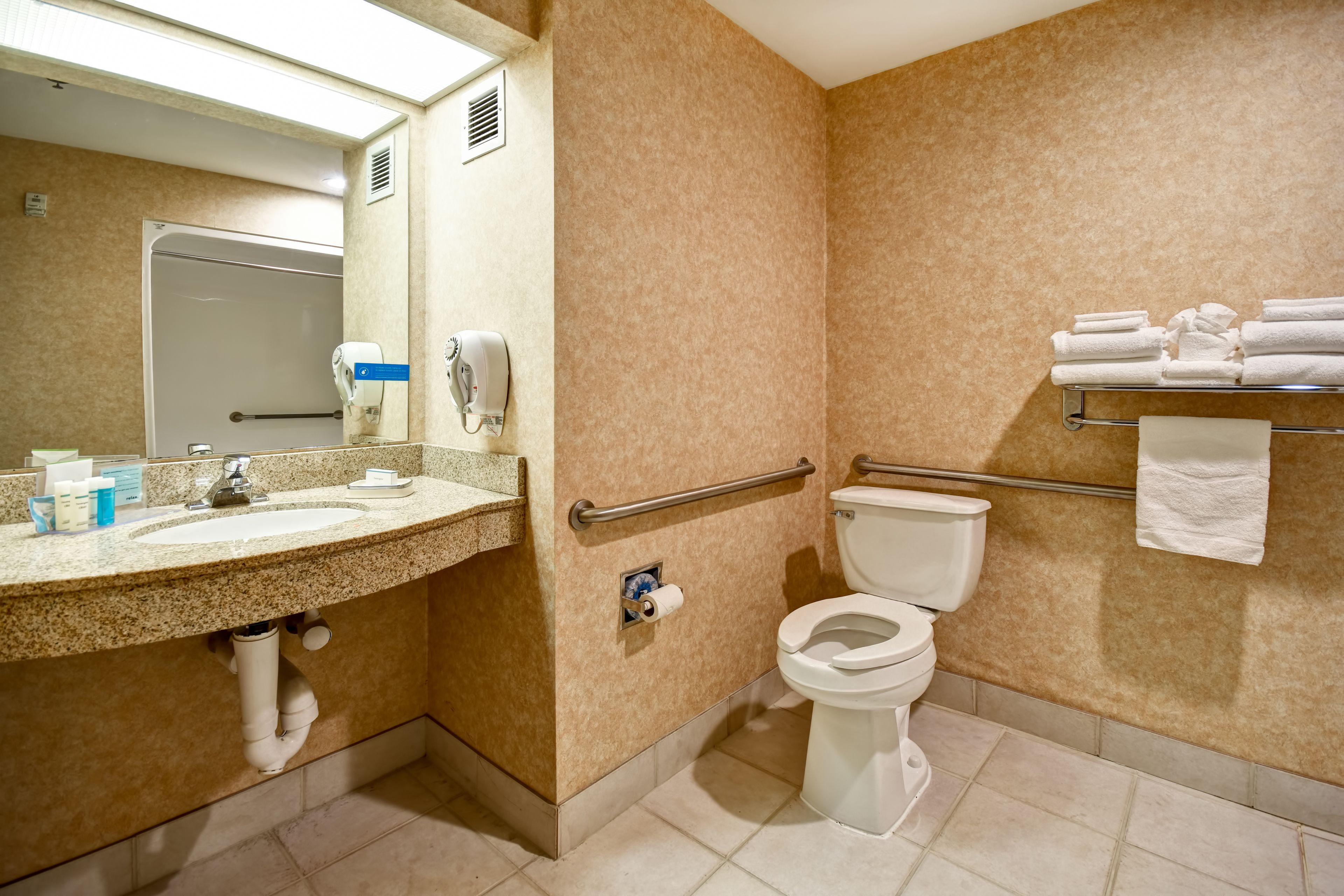 room, 2 queen beds, accessible, non smoking (roll-in shower) | bathroom | combined shower/bathtub, free toiletries, hair dryer, bathrobes