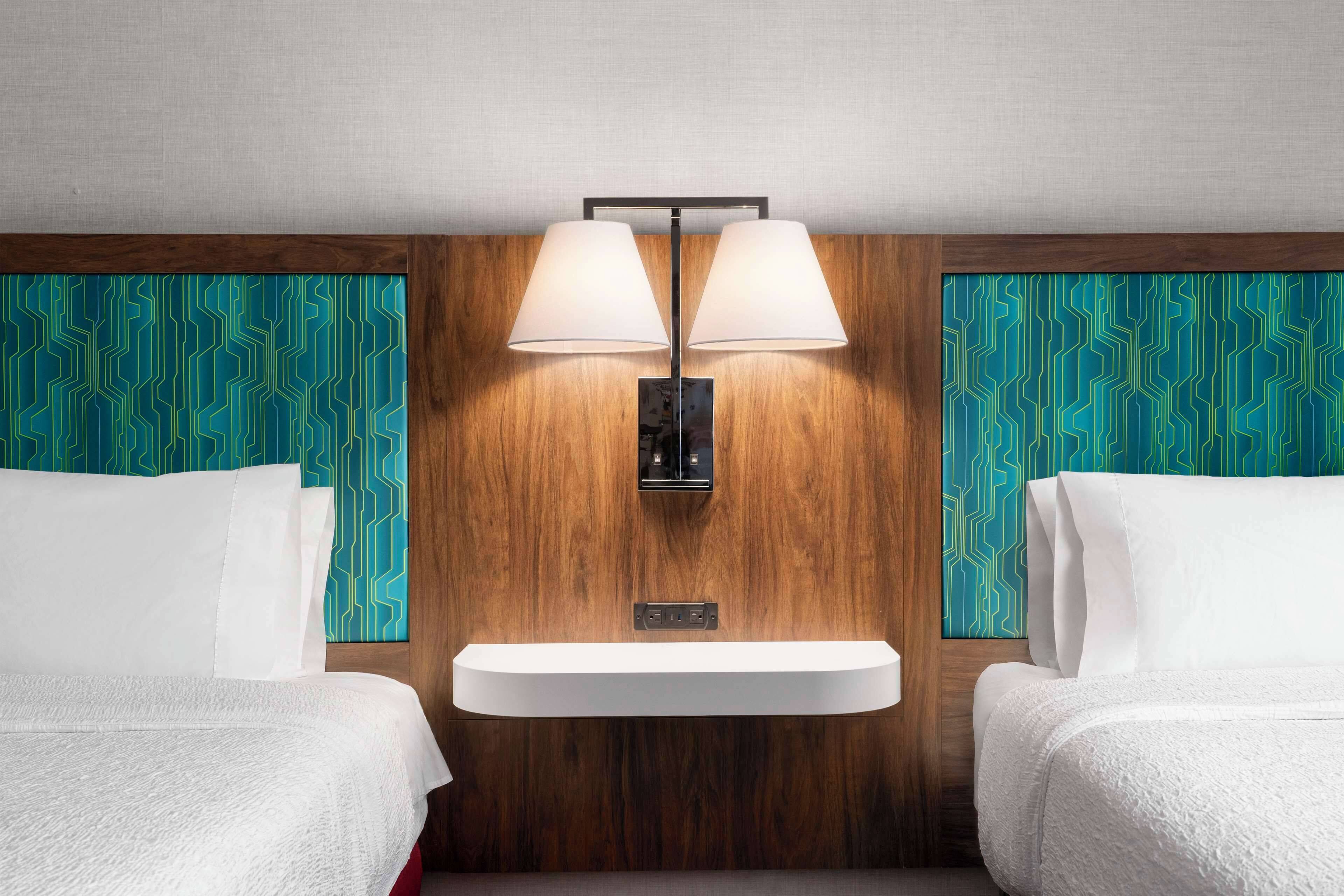 room, 2 queen beds, accessible, bathtub | down duvets, desk, laptop workspace, iron/ironing board