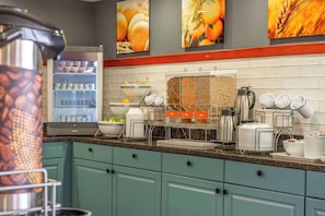Free daily buffet breakfast
