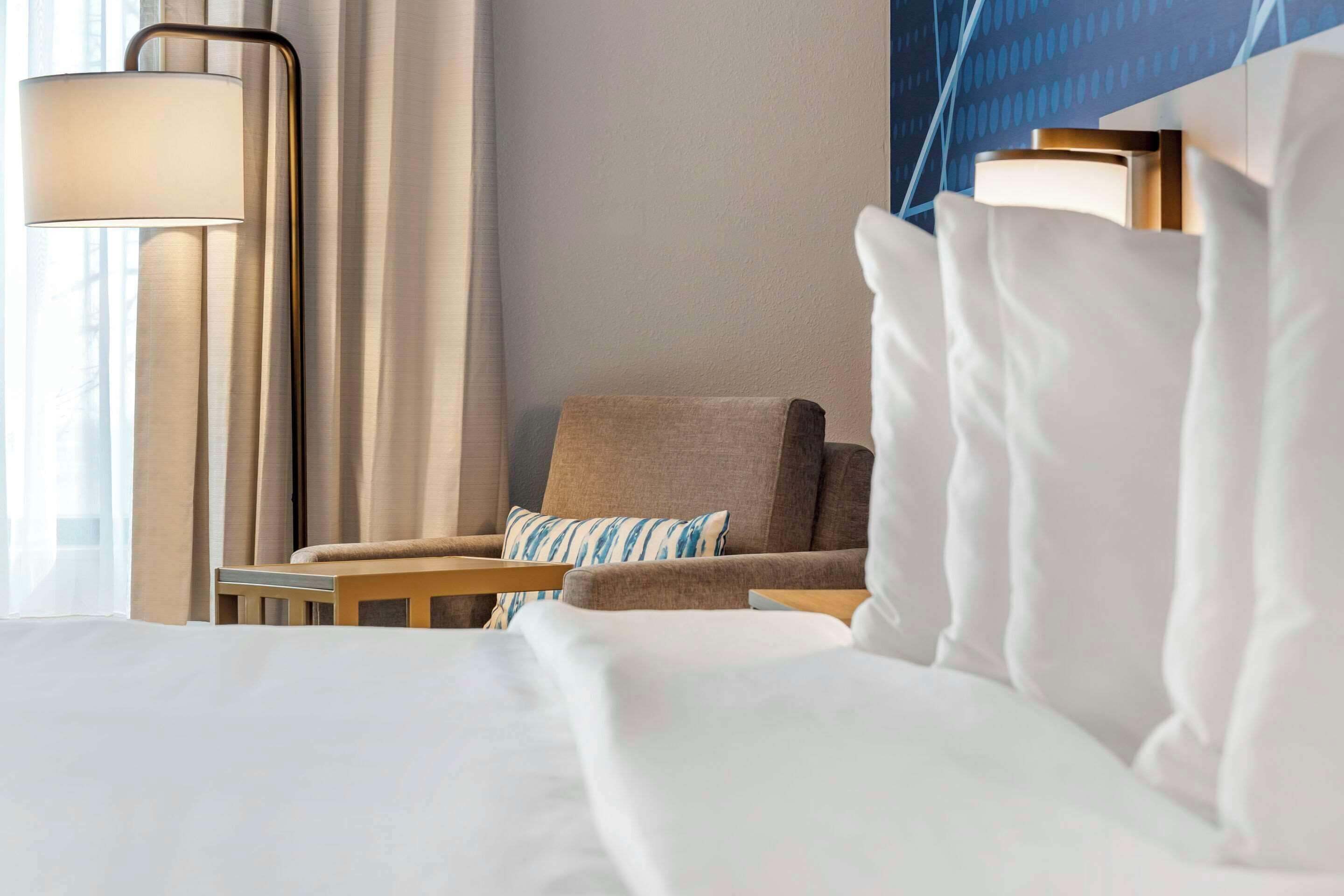 Premium bedding, pillow-top beds, in-room safe, desk