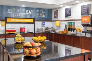 Free daily buffet breakfast