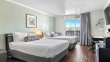 Superior Room, 2 Queen Beds, Marina View | Premium bedding, down duvets, desk, iron/ironing board