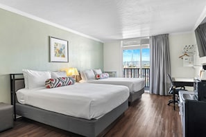 Superior Room, 2 Queen Beds, Marina View | Premium bedding, down comforters, desk, iron/ironing board