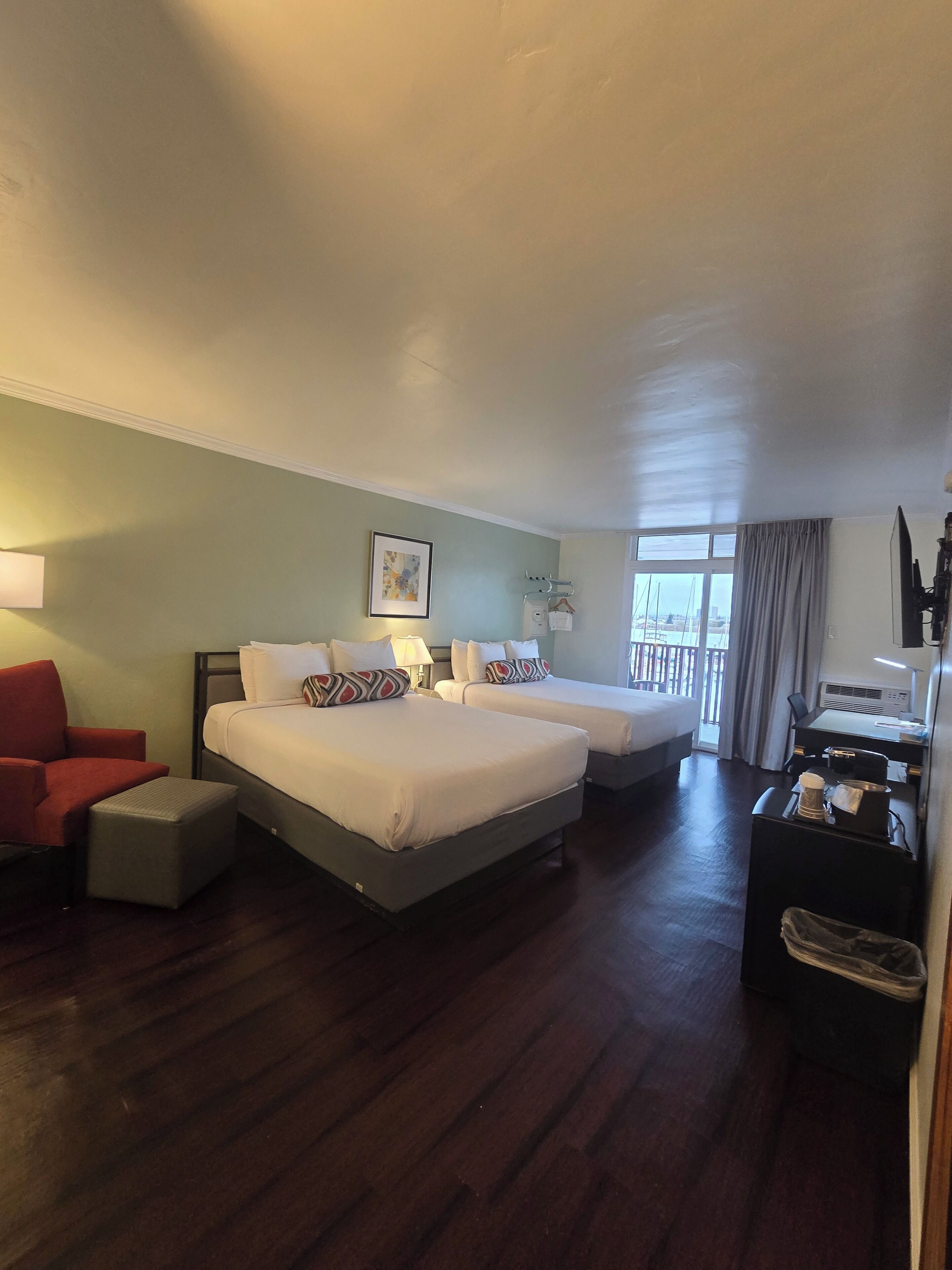 Superior Room, 2 Queen Beds, Marina View | Premium bedding, down comforters, desk, iron/ironing board