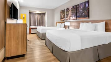 Room, 2 Queen Beds, Accessible, Non Smoking | Desk, iron/ironing board, free cribs/infant beds, rollaway beds