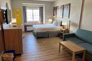 Studio Suite, 1 Queen Bed, Non Smoking | Desk, iron/ironing board, free cribs/infant beds, rollaway beds