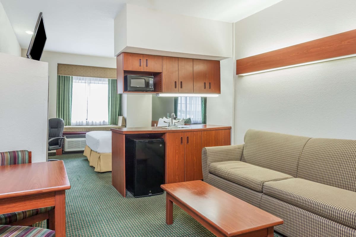 Studio Suite, 1 Queen Bed, Non Smoking | Desk, iron/ironing board, free cribs/infant beds, rollaway beds