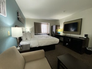 Room, 1 King Bed with Sofa bed, Non Smoking (Upgrade) | Premium bedding, pillowtop beds, individually furnished, desk