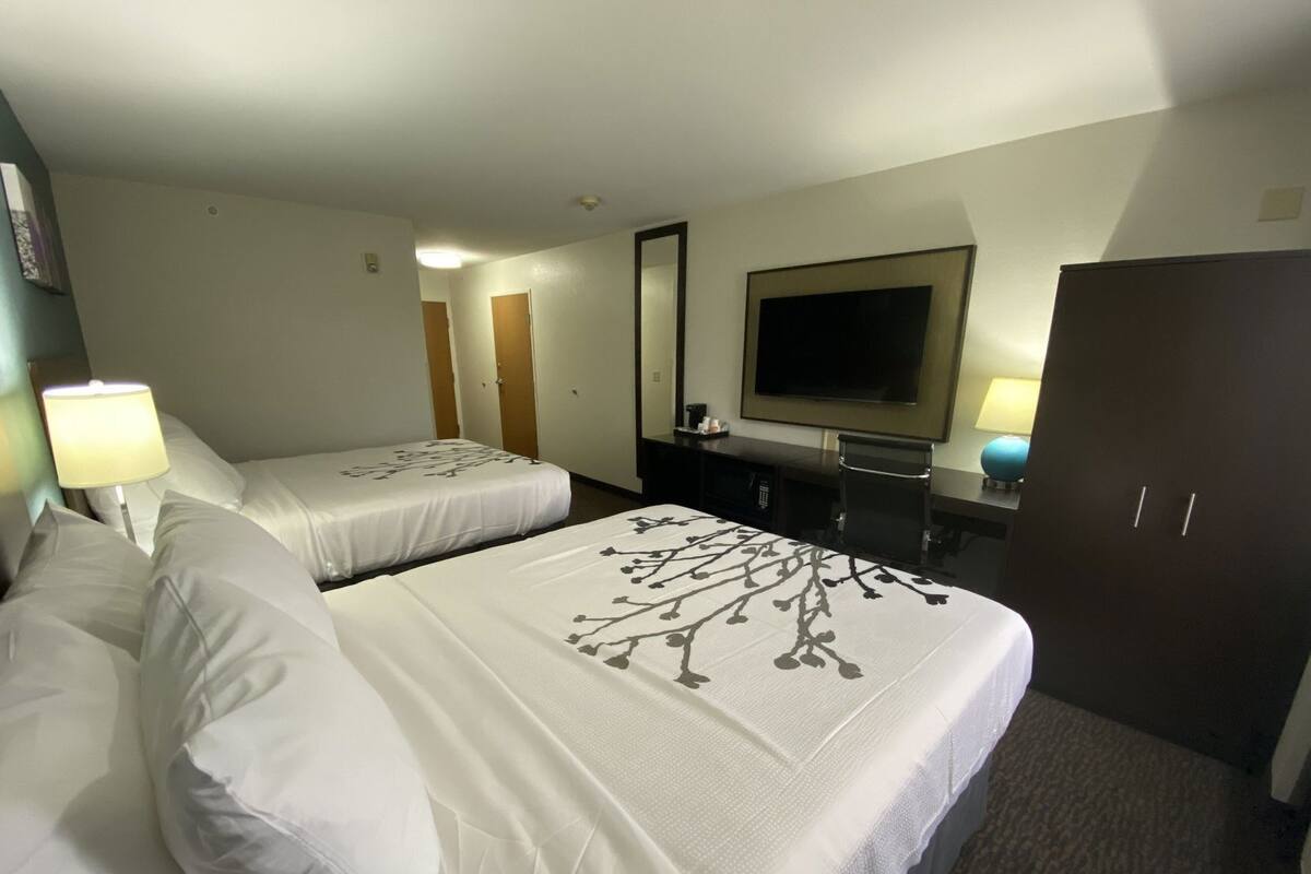 Premium bedding, pillowtop beds, individually furnished, desk