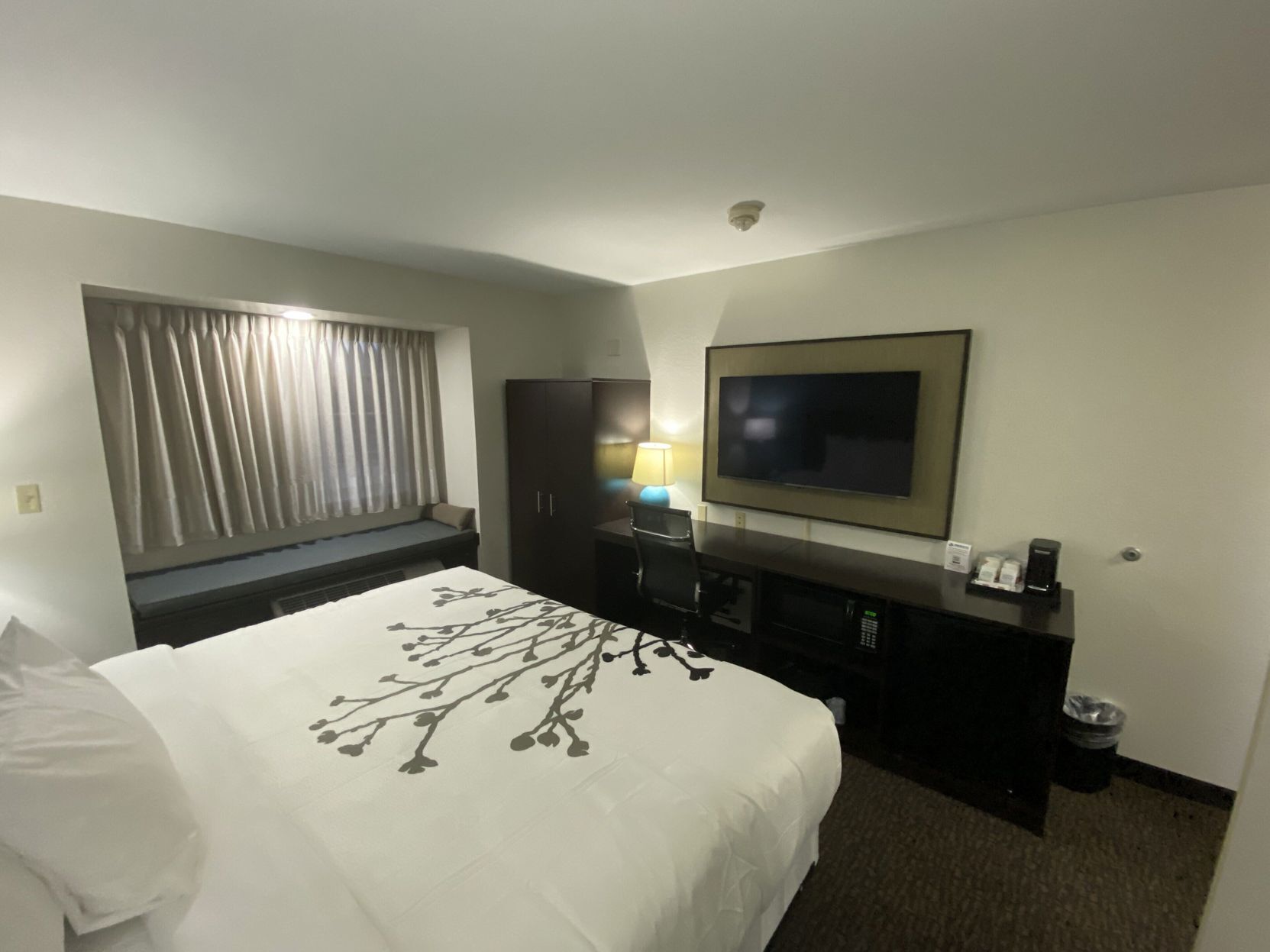 Premium bedding, pillowtop beds, individually furnished, desk
