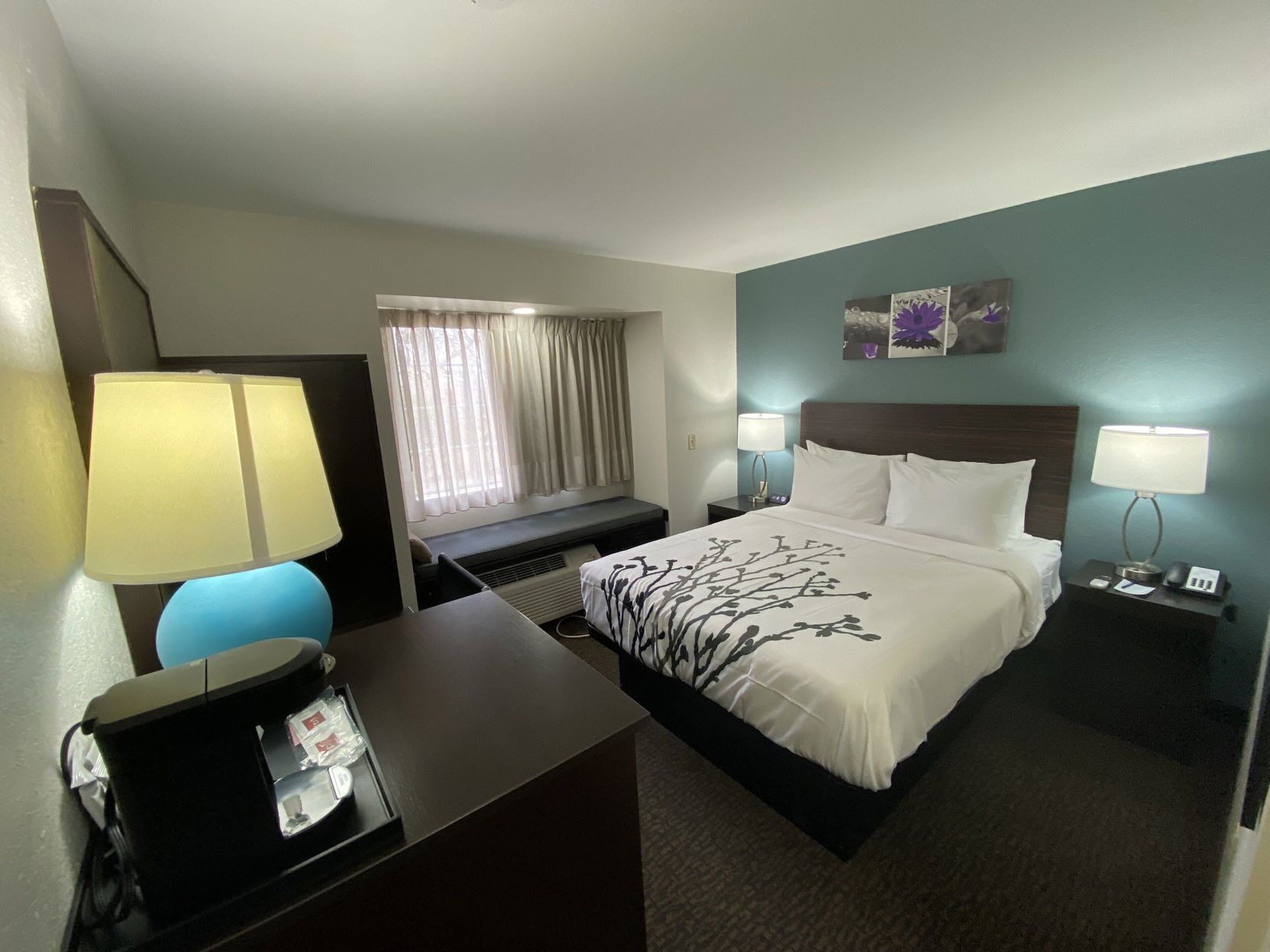 Premium bedding, pillowtop beds, individually furnished, desk