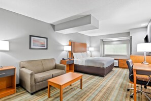 Standard Suite, 1 King Bed with Sofa bed, Non Smoking | Desk, blackout drapes, iron/ironing board, free cribs/infant beds