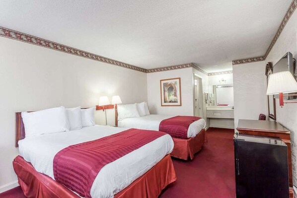 Desk, free WiFi, bed sheets