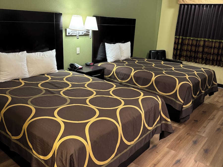 Desk, blackout drapes, iron/ironing board, cribs/infant beds