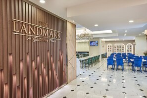 2 restaurants, breakfast, lunch, dinner served; Halal dishes