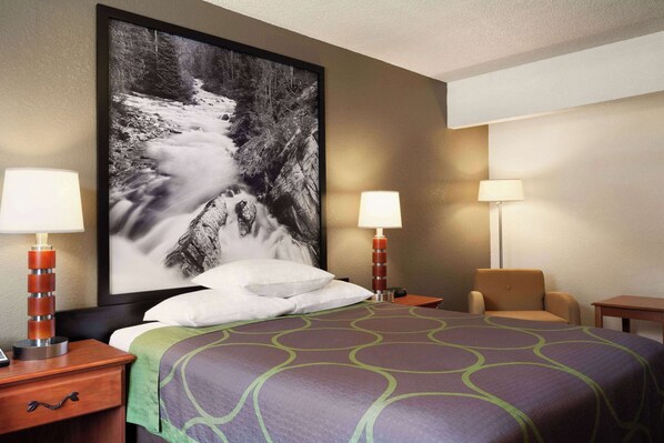 Room, 1 Queen Bed, Non Smoking | 1 bedroom, desk, laptop workspace, blackout drapes - Super 8 by Wyndham Colorado Springs/Afa Area (Colorado Springs)