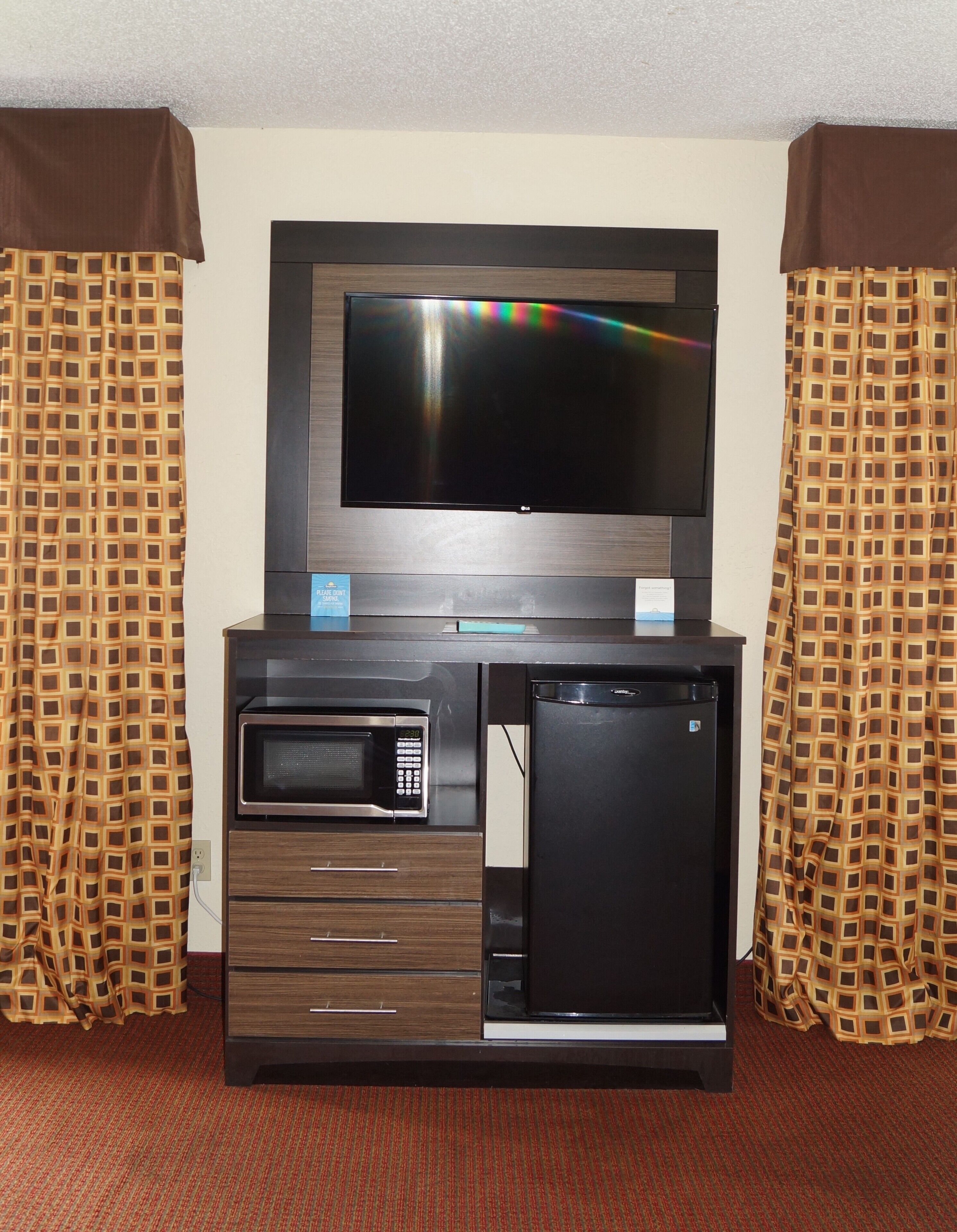 standard room, 2 queen beds, accessible, non smoking | desk, blackout curtains, iron/ironing board, rollaway beds