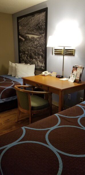 In-room safe, desk, iron/ironing board, free cribs/infant beds