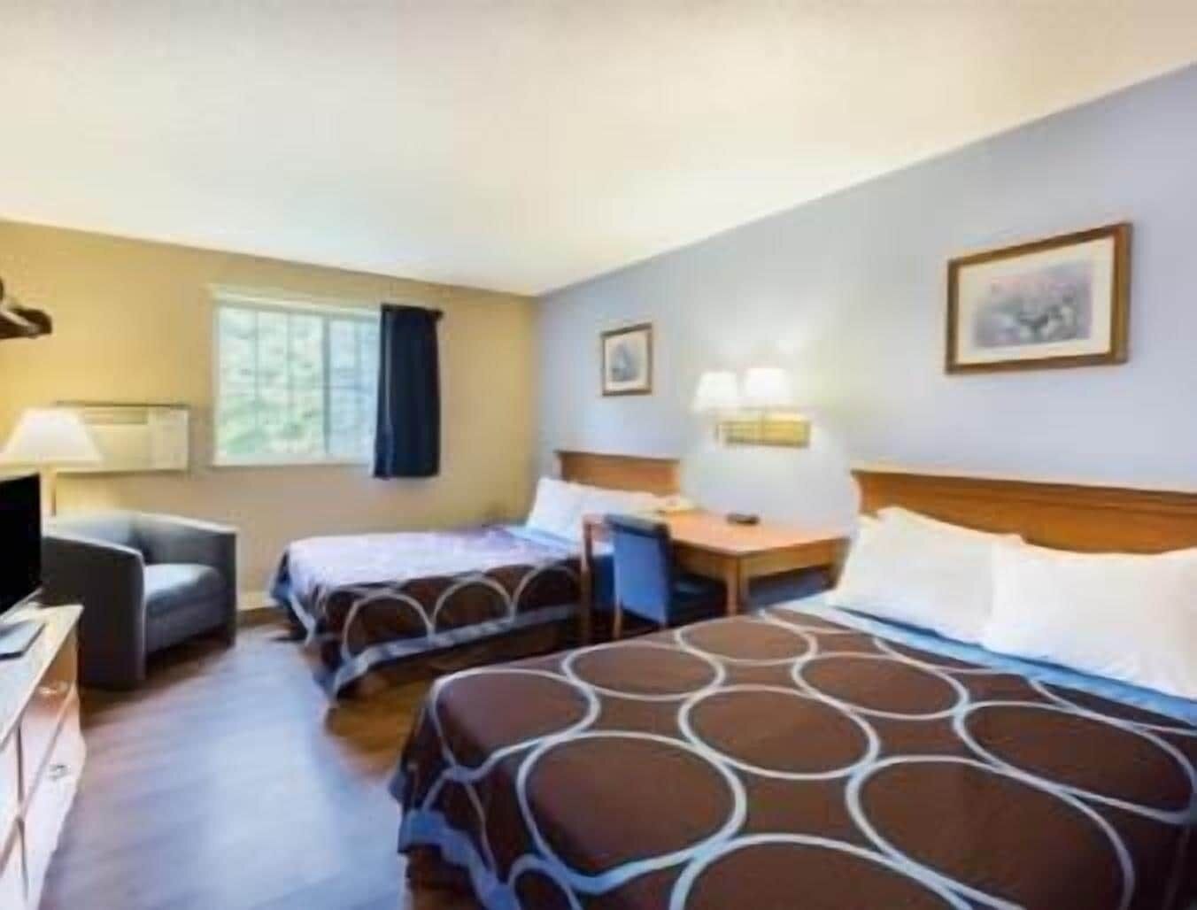 In-room safe, desk, iron/ironing board, free cribs/infant beds