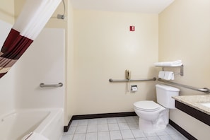 Deluxe Room, 1 King Bed, Accessible, Non Smoking | Bathroom