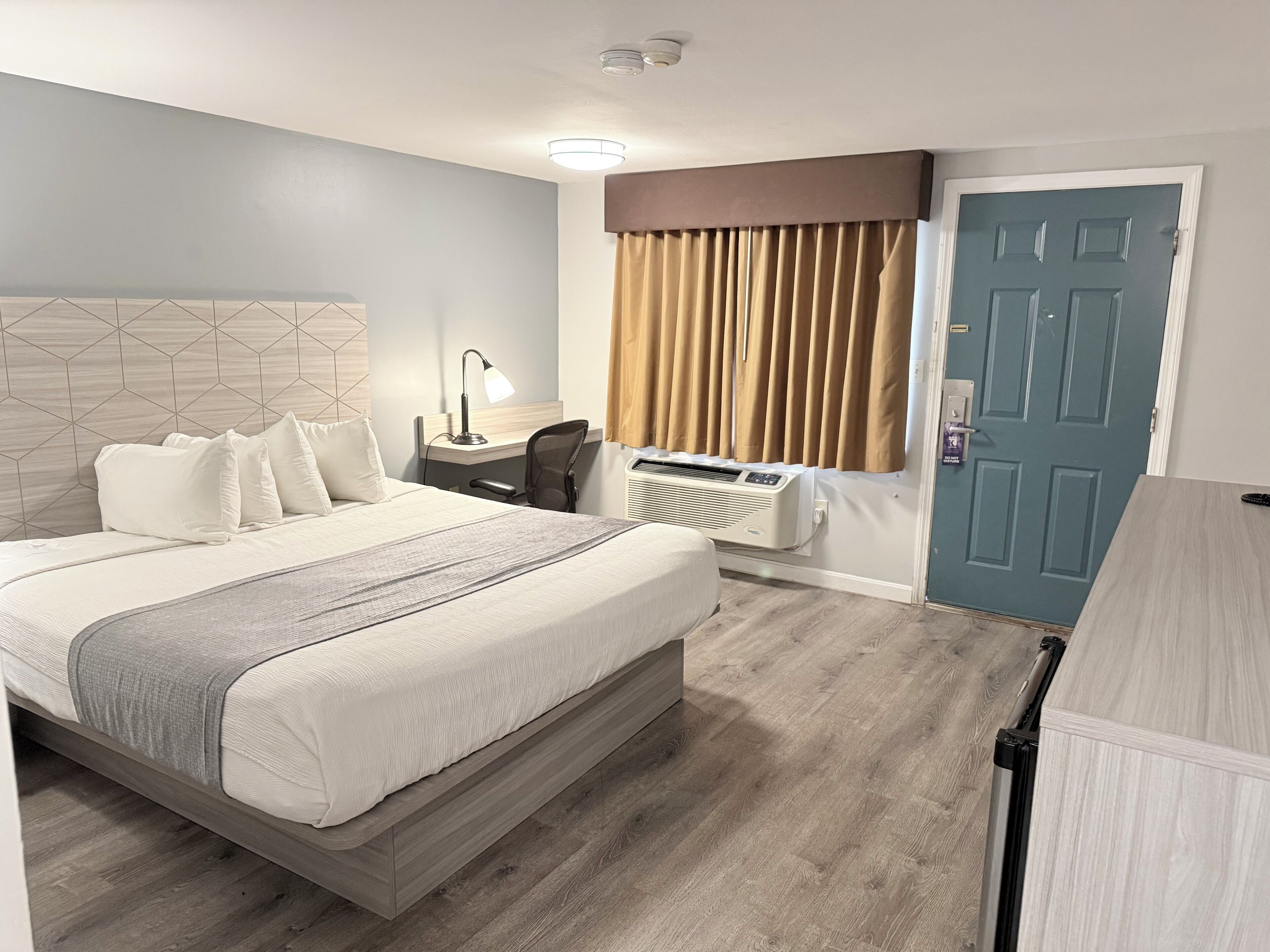 Individually decorated, individually furnished, blackout drapes