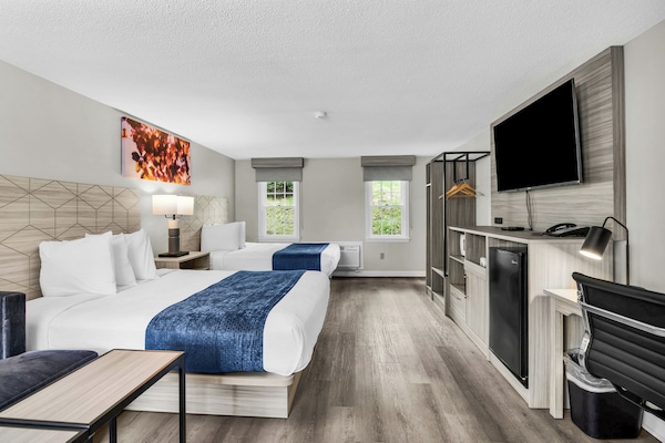 Executive Double Room | Blackout drapes, iron/ironing board, WiFi (free), individually decorated